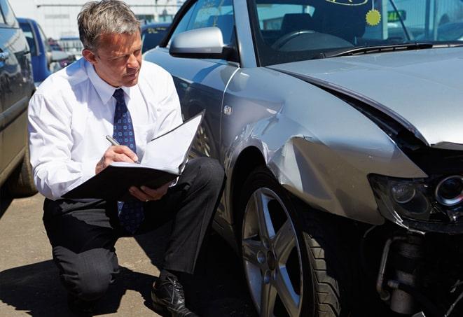 insurance agent showing a selection of coverage options